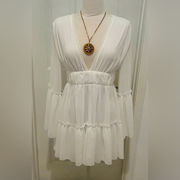 Women’s Boho dress size large never worn - Picture 8 of 9